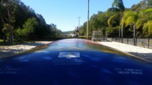 Ich auf dem Jumping Pillow