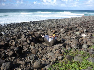 Ich am Surfstrand von Lennox Head